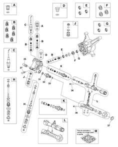 Pump (80084833) Diagram and Parts List for 020772-00  Briggs and Stratton Pressure Washer